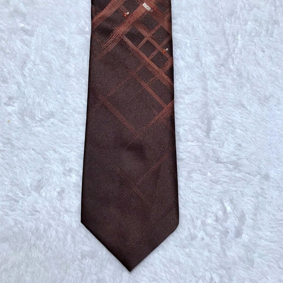 Jacques Estier Brown with Pattern Tie - Picture 4 of 7